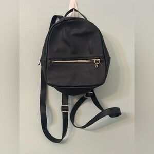 H&M Black Textured Backpack